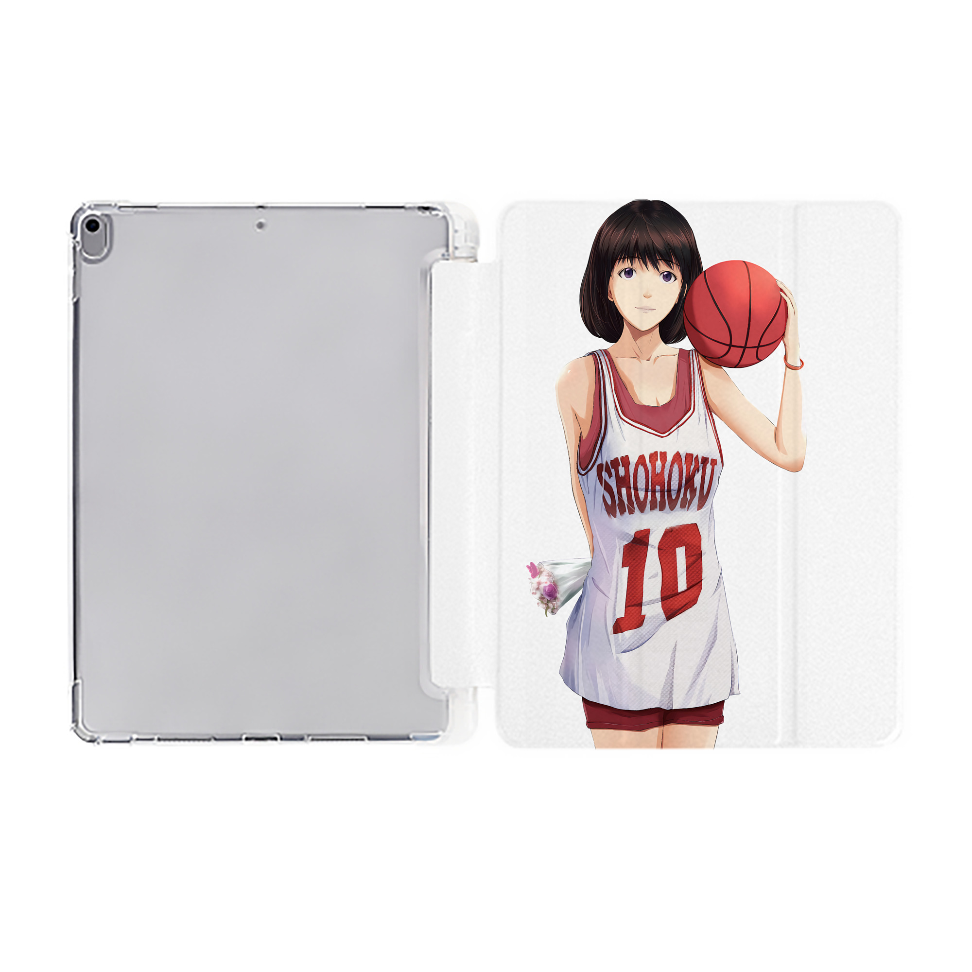 （画像用） SLAM DUNK／スラムダンク IPad ケース ペン収納付き 三つ折りスタンド PUレザー×シリコン 対応機種9.5/10.5/10.9インチ